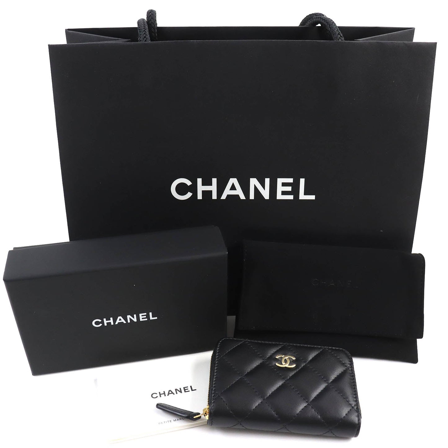Chanel Classic Leather Zip Coin Purse AP0216