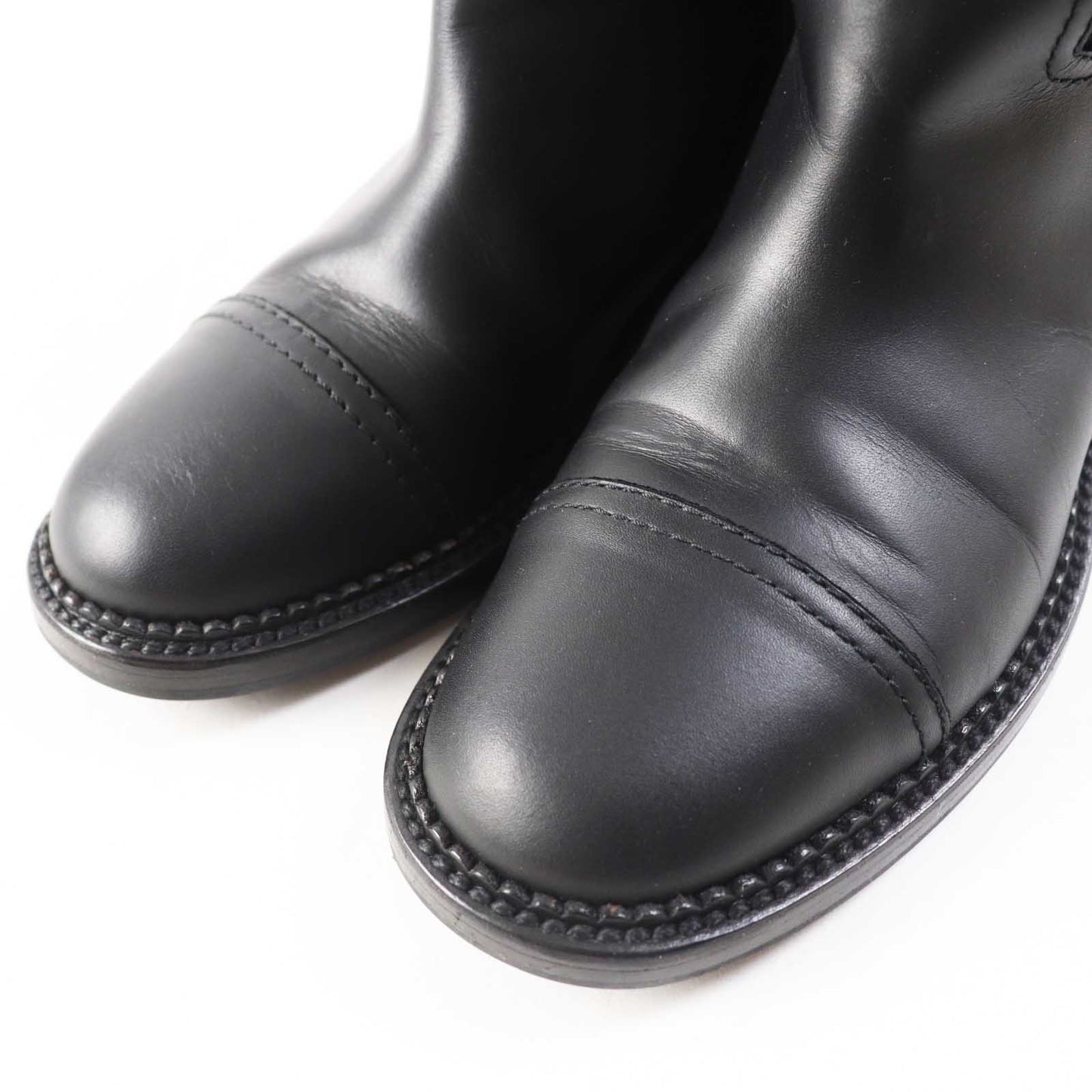 Chanel Matrasse COCO Mark Fur Leather Boots
