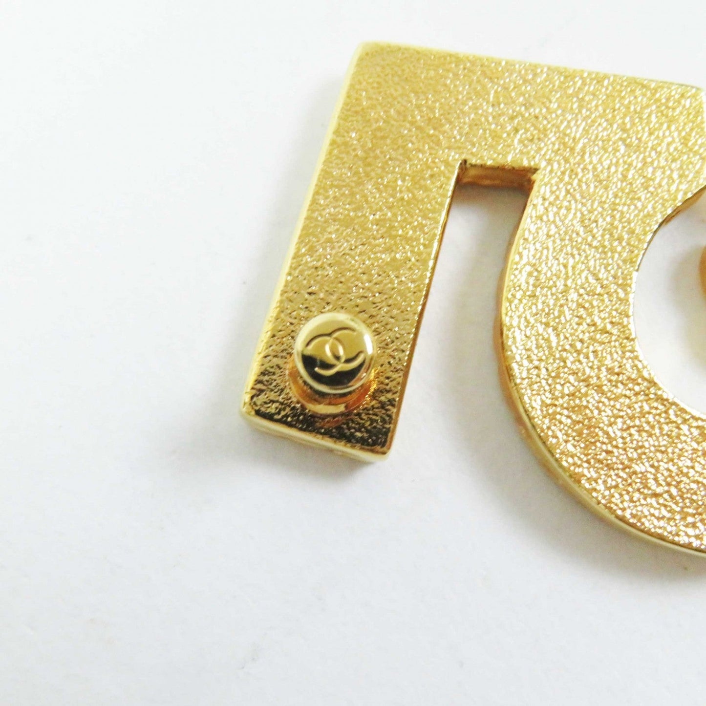 Chanel COCO Mark 5 Brooch Blue Gold