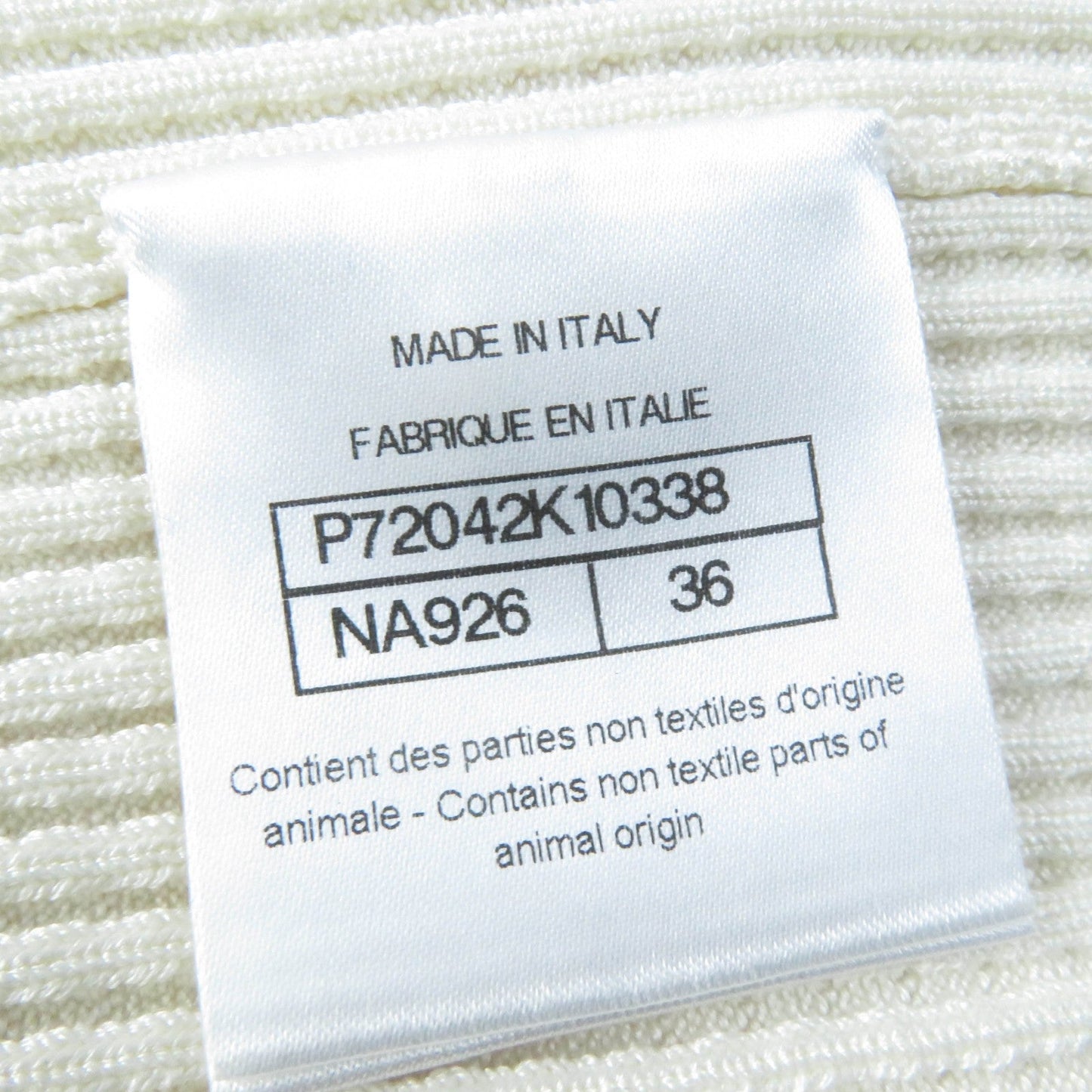 Chanel COCO Mark Silk Knit Shorts Ivory 36