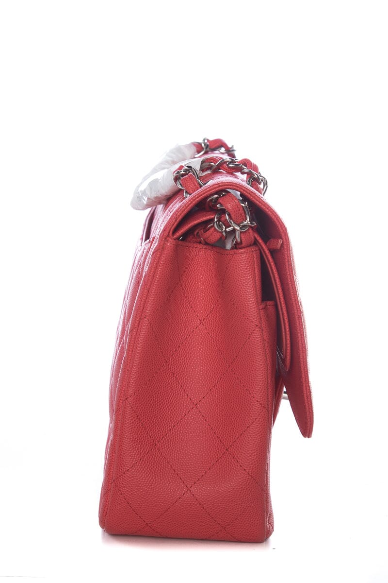 Chanel Pink Caviar Jumbo SHW Handbag