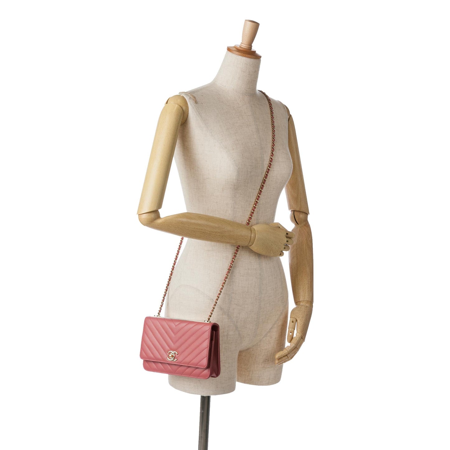 Chanel Sac Chevron Quilted Lambskin Trendy CC Wallet on Chain
