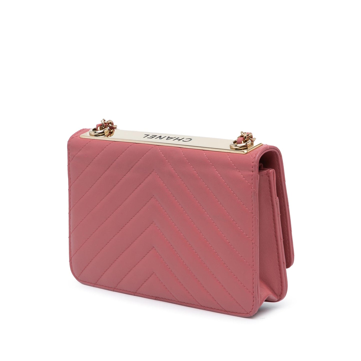 Chanel Sac Chevron Quilted Lambskin Trendy CC Wallet on Chain