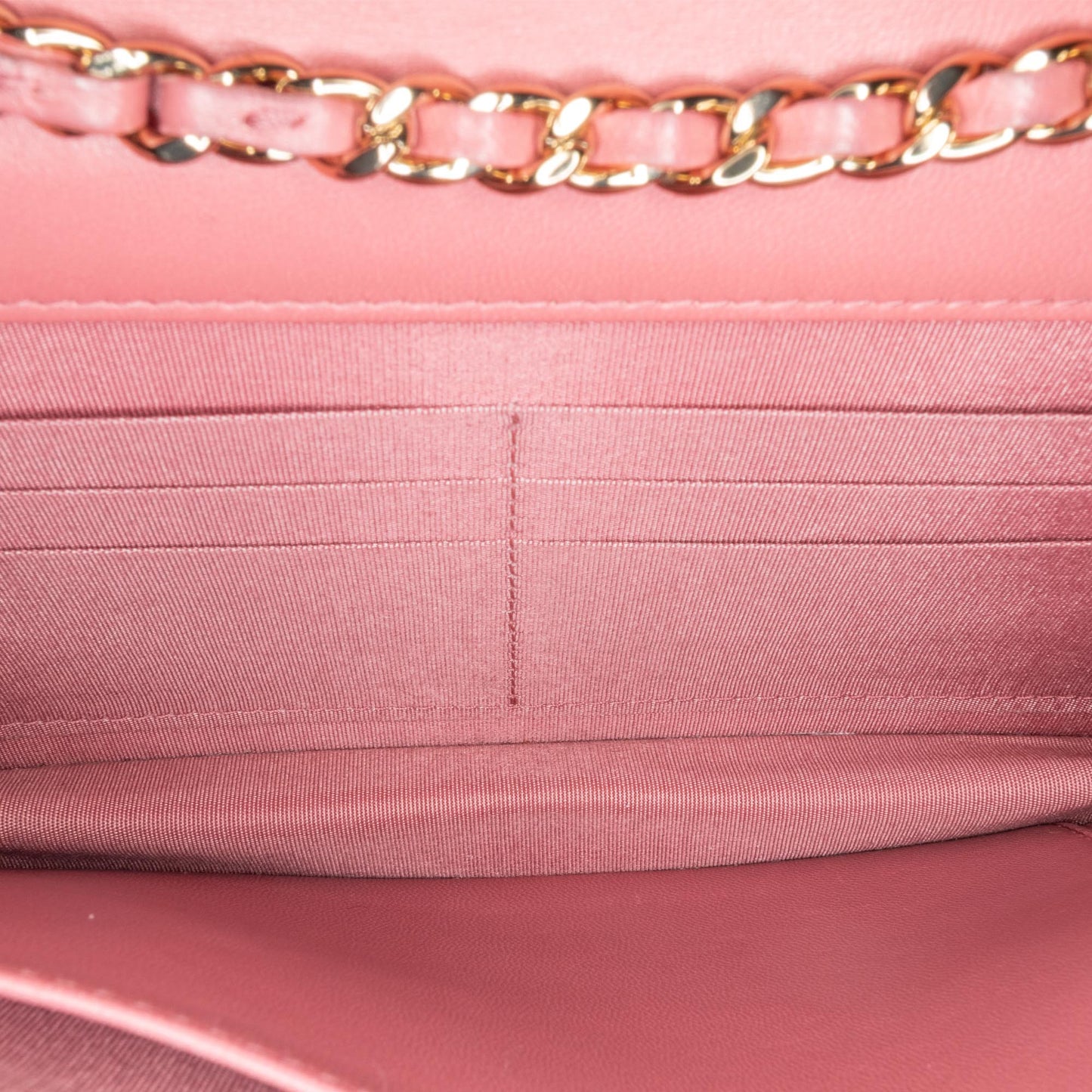 Chanel Sac Chevron Quilted Lambskin Trendy CC Wallet on Chain