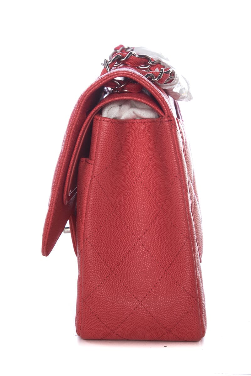 Chanel Pink Caviar Jumbo SHW Handbag