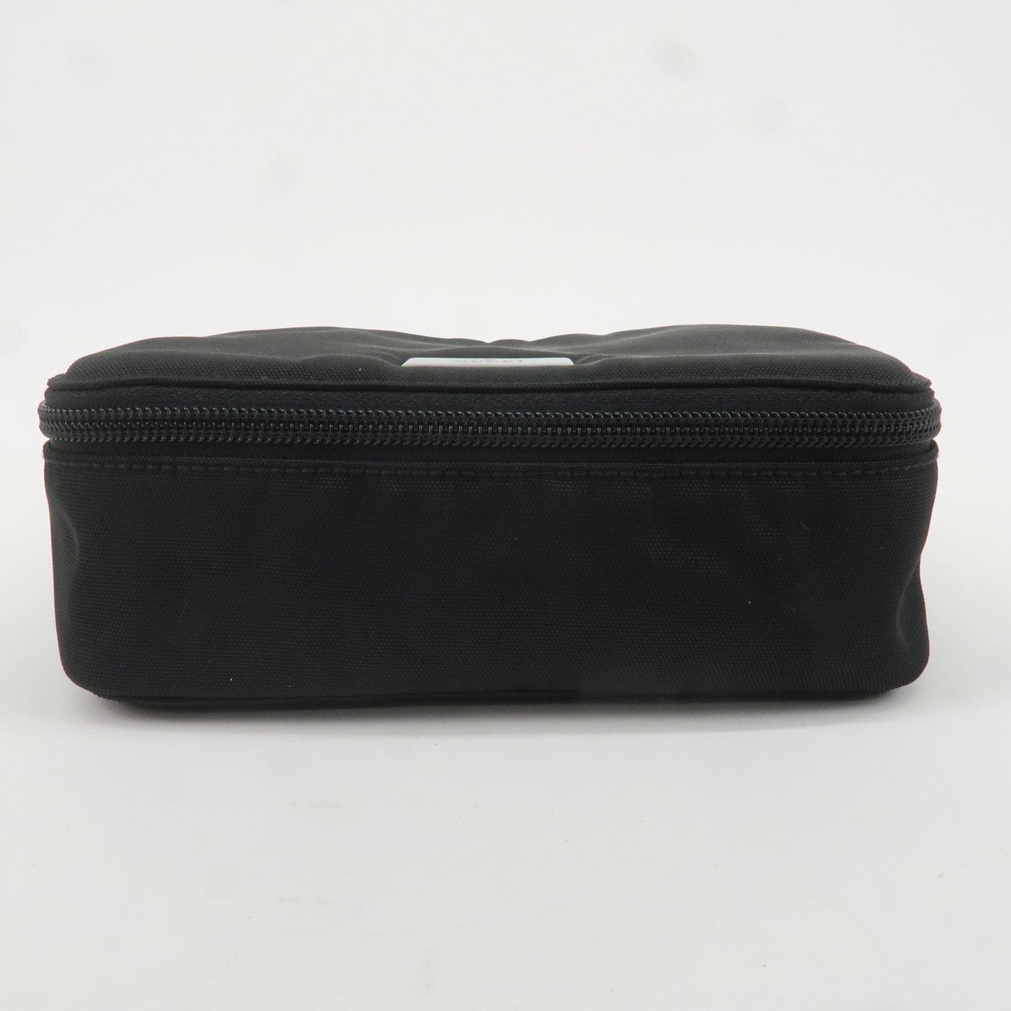 GUCCI Canvas Pouch Cosmetic Pouch Black Silver Hardware 039.0949