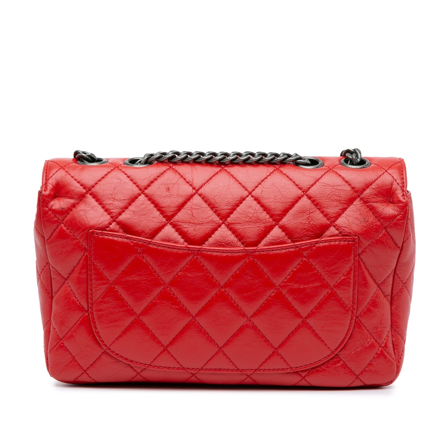 Chanel Sac CC Crinkled Calfskin Chain Flap