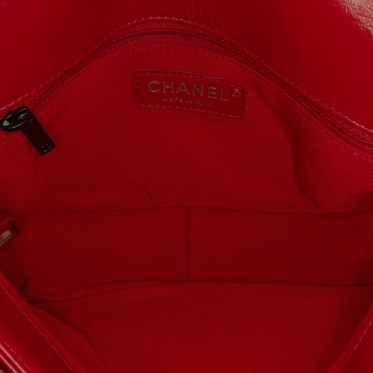 Chanel Sac CC Crinkled Calfskin Chain Flap