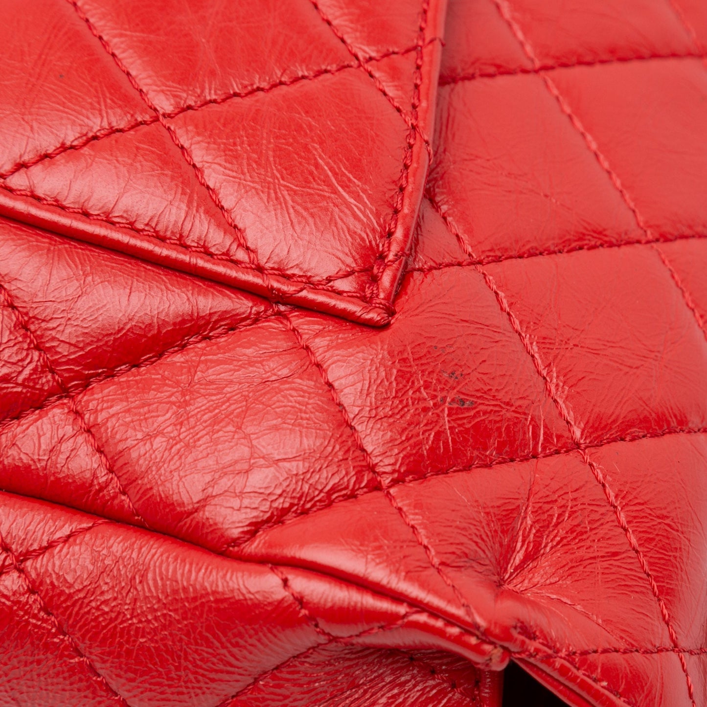 Chanel Sac CC Crinkled Calfskin Chain Flap