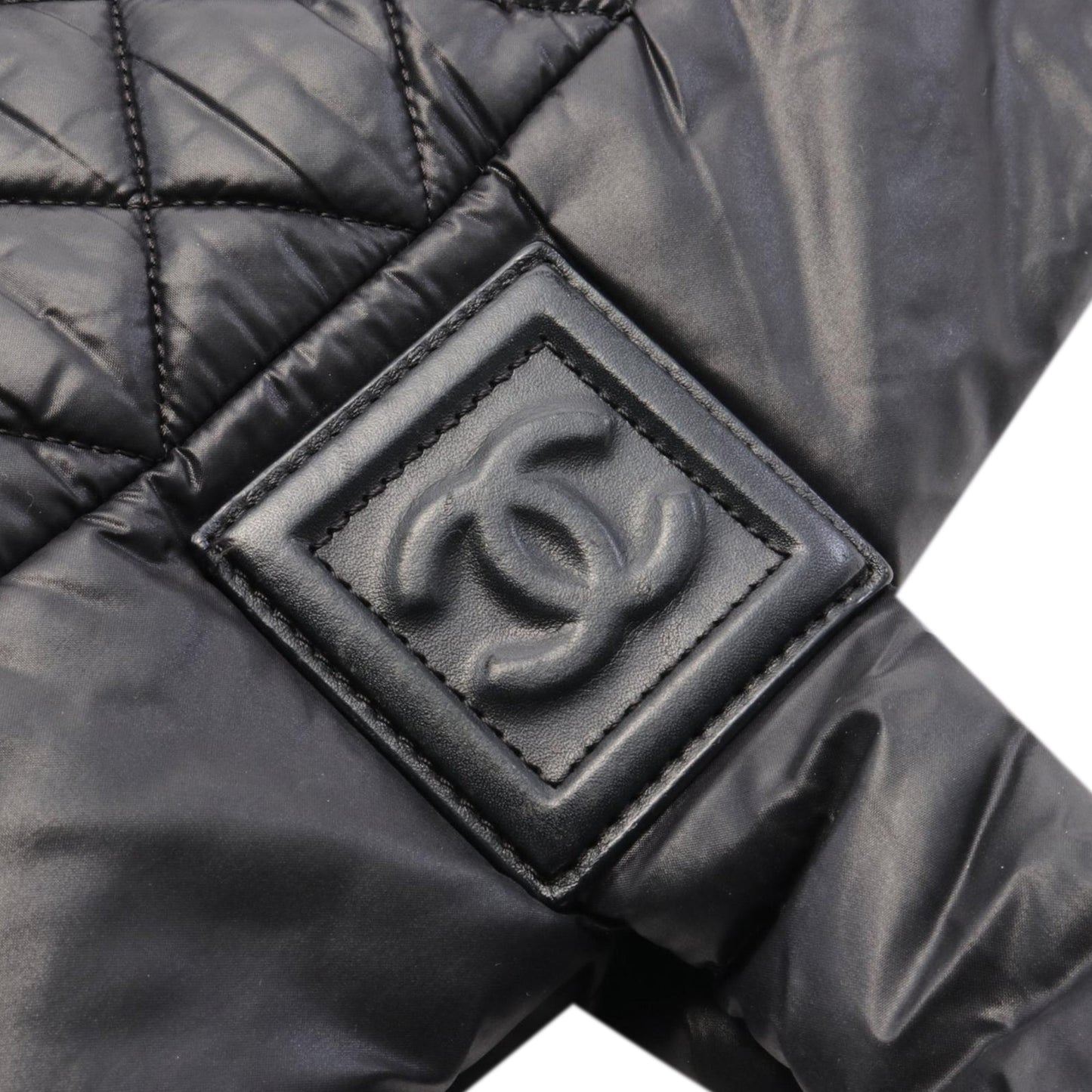 Black Chanel Nylon Coco Cocoon Tote
