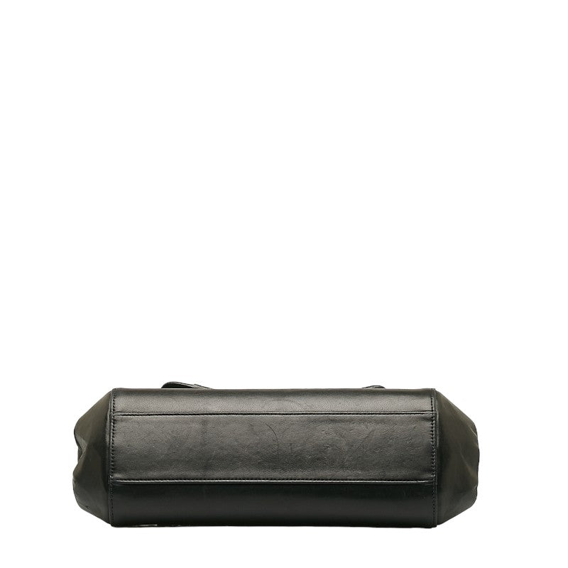 Chanel Mademoiselle Chain Shoulder Bag Black Lambskin