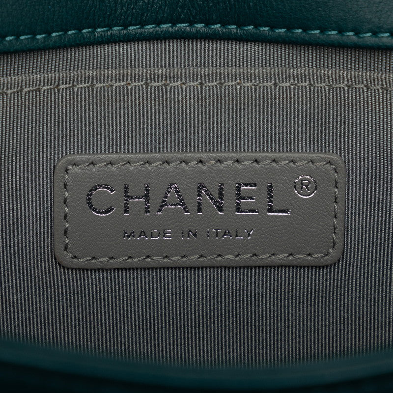 Chanel Suede Boy Mini Crossbody Bag Green