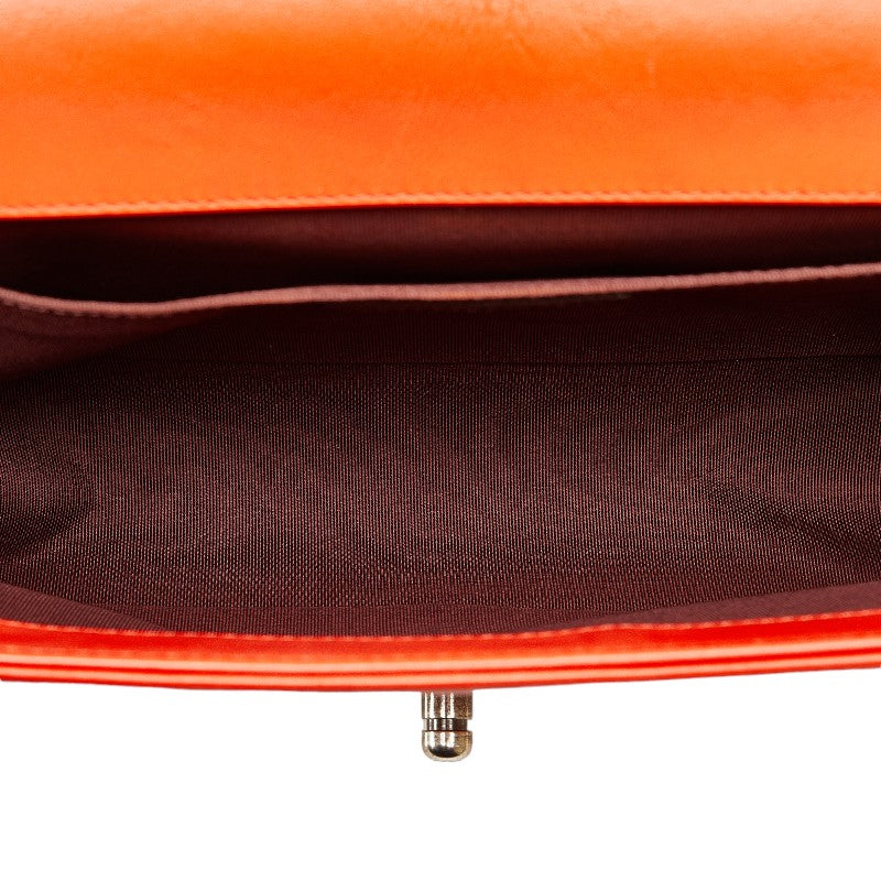 Chanel Boy Shoulder Bag Red Lambskin