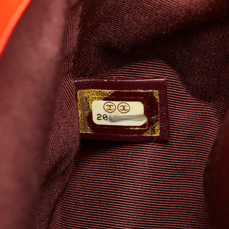 Chanel Boy Shoulder Bag Red Lambskin