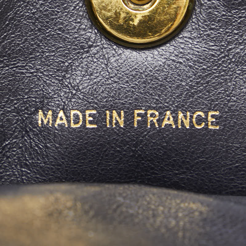 Chanel Matelasse Coco Mark Chain Backpack Black