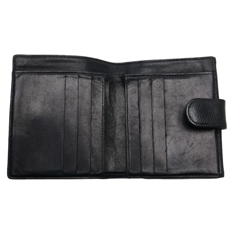 Chanel Caviar Skin Compact Wallet A13496