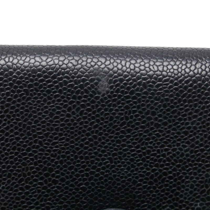 Chanel Caviar Skin Compact Wallet A13496
