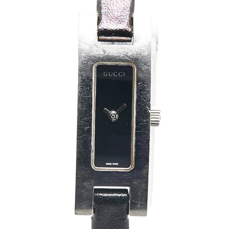 Gucci 3900L Quartz Watch Stainless Steel Leather