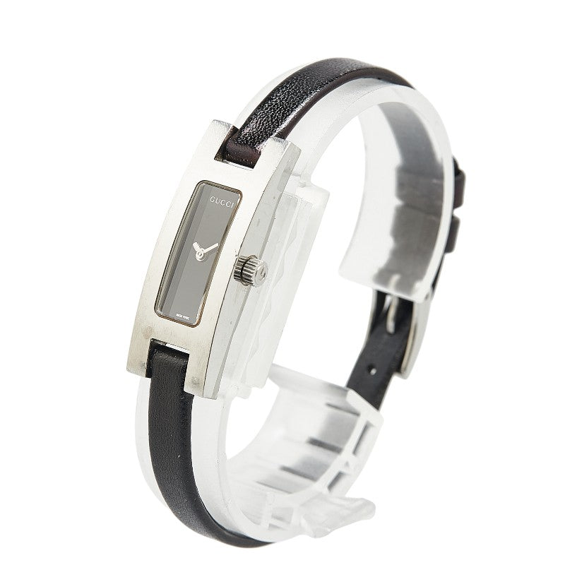 Gucci 3900L Quartz Watch Stainless Steel Leather