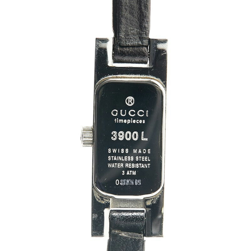 Gucci 3900L Quartz Watch Stainless Steel Leather