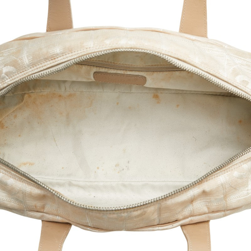 Chanel Nylon Leather Coco Mark Handbag