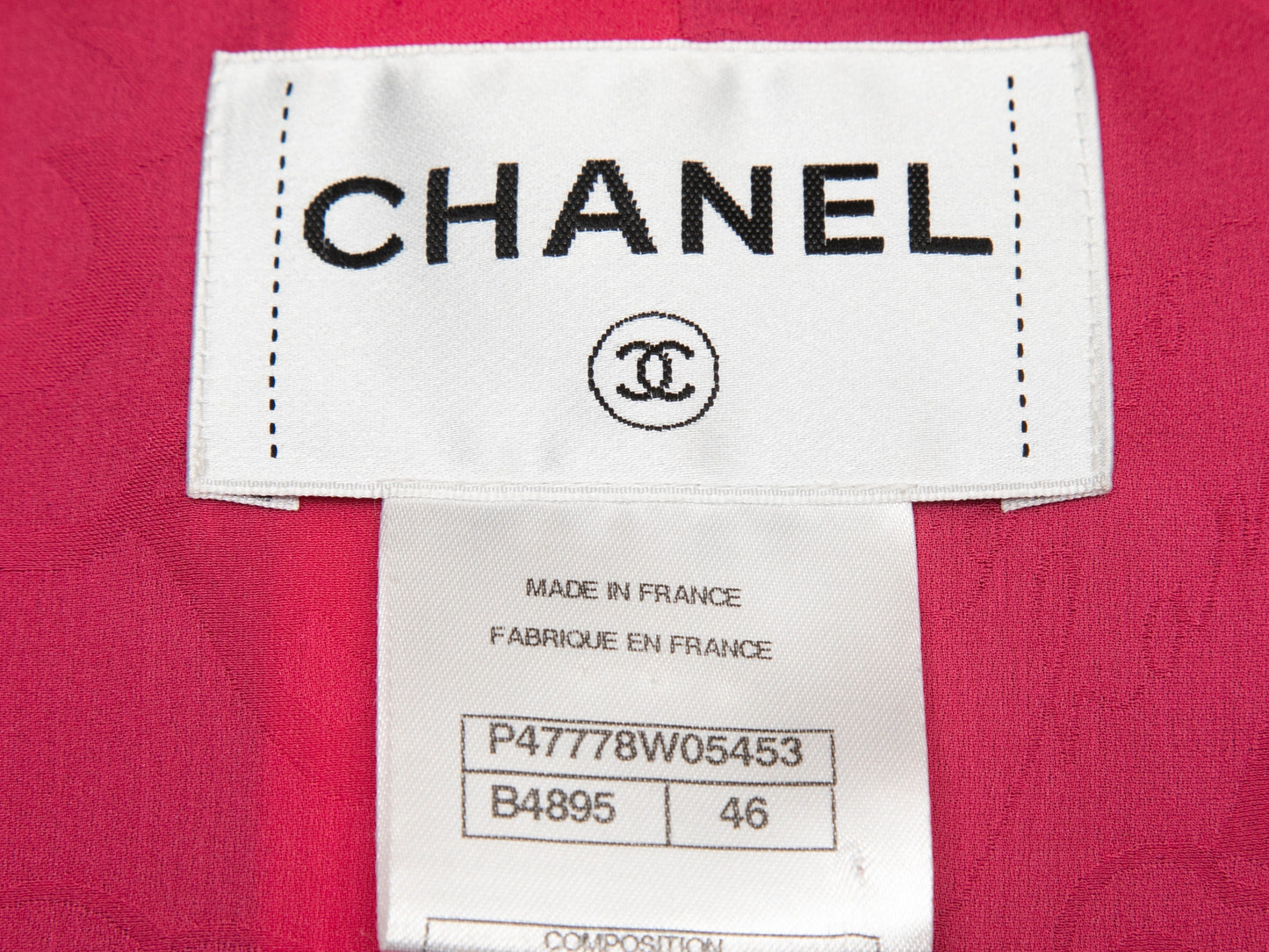 Grey & Pink Chanel Color Block Blazer Size FR 46