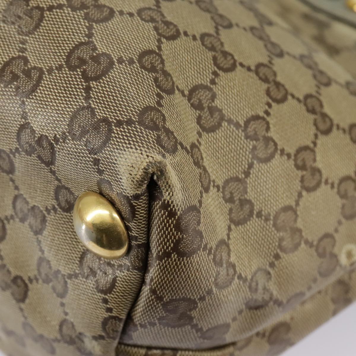 GUCCI GG Crystal Tote Bag Beige Gold 207291 100022