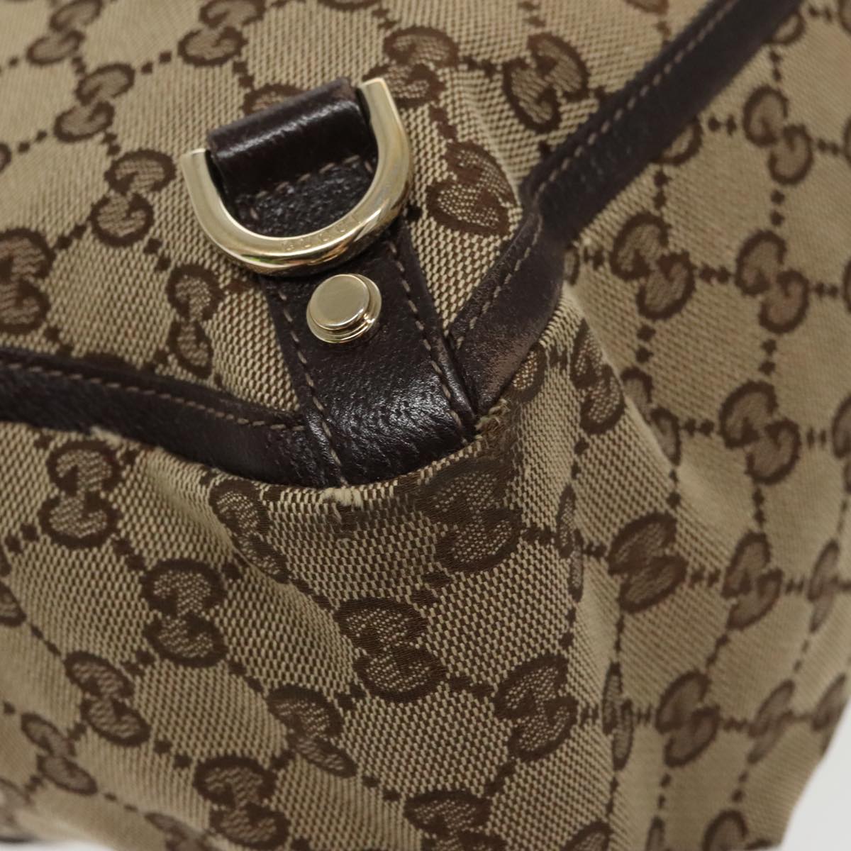 GUCCI GG Canvas Tote Bag Beige Gold 141472 100144