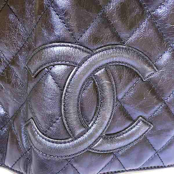 Chanel Cambon Line Leather Bifold Wallet A26717