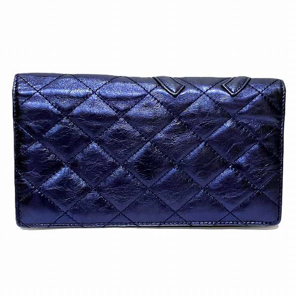 Chanel Cambon Line Leather Bifold Wallet A26717