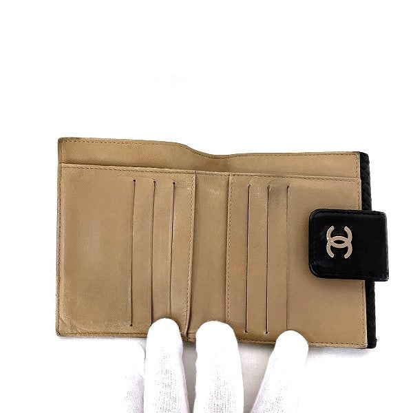 Chanel Leather Micro Chocolate Bar Wallet