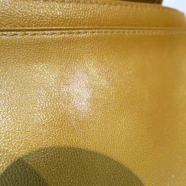 Chanel Coco Mark Orange Patent Leather Wallet