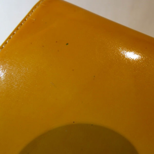 Chanel Coco Mark Orange Patent Leather Wallet