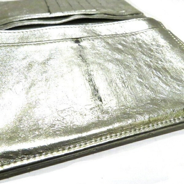 Chanel Matelasse 2.55 Silver Wallet