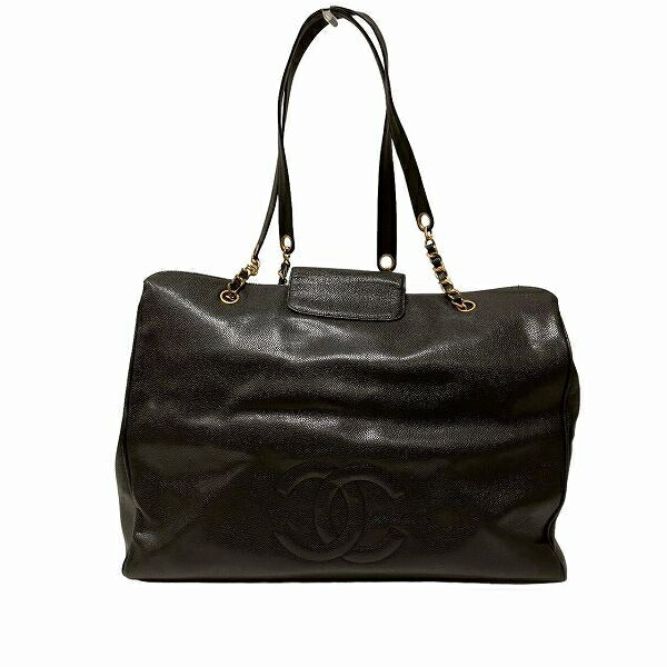 Chanel Caviar Skin Chain Tote Bag A01992