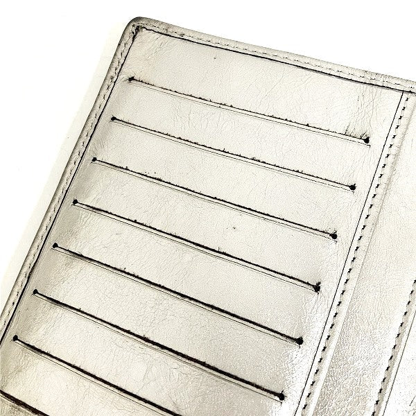 Chanel Cambon Line Silver Bifold Wallet