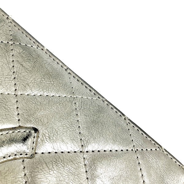 Chanel Cambon Line Silver Bifold Wallet