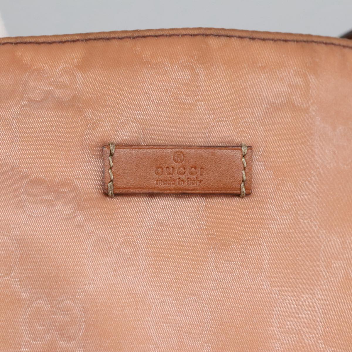 GUCCI GG Canvas Tote Bag Gold Pink 295252 100343