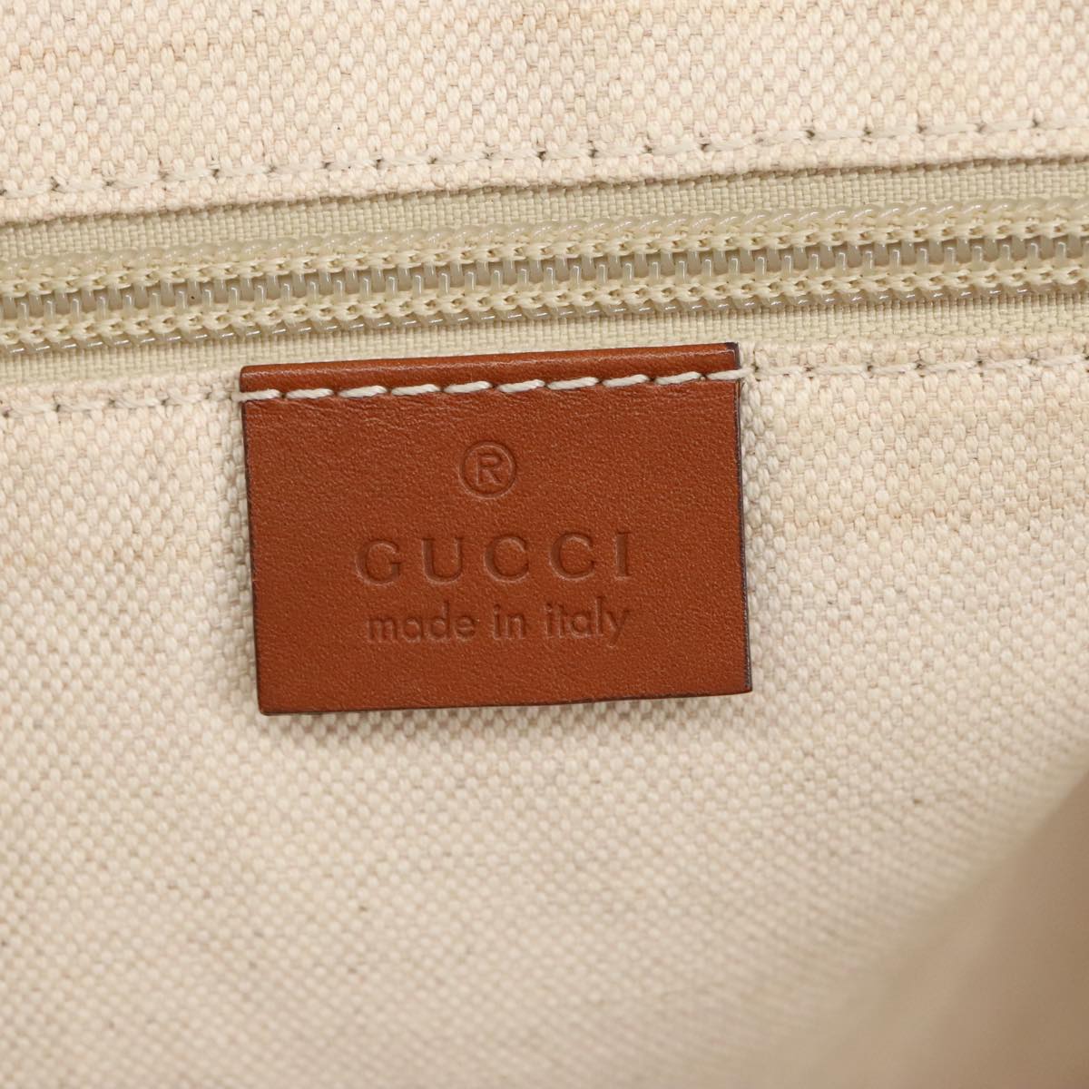 GUCCI GG Canvas Tote Bag Gold Pink 295252 100343