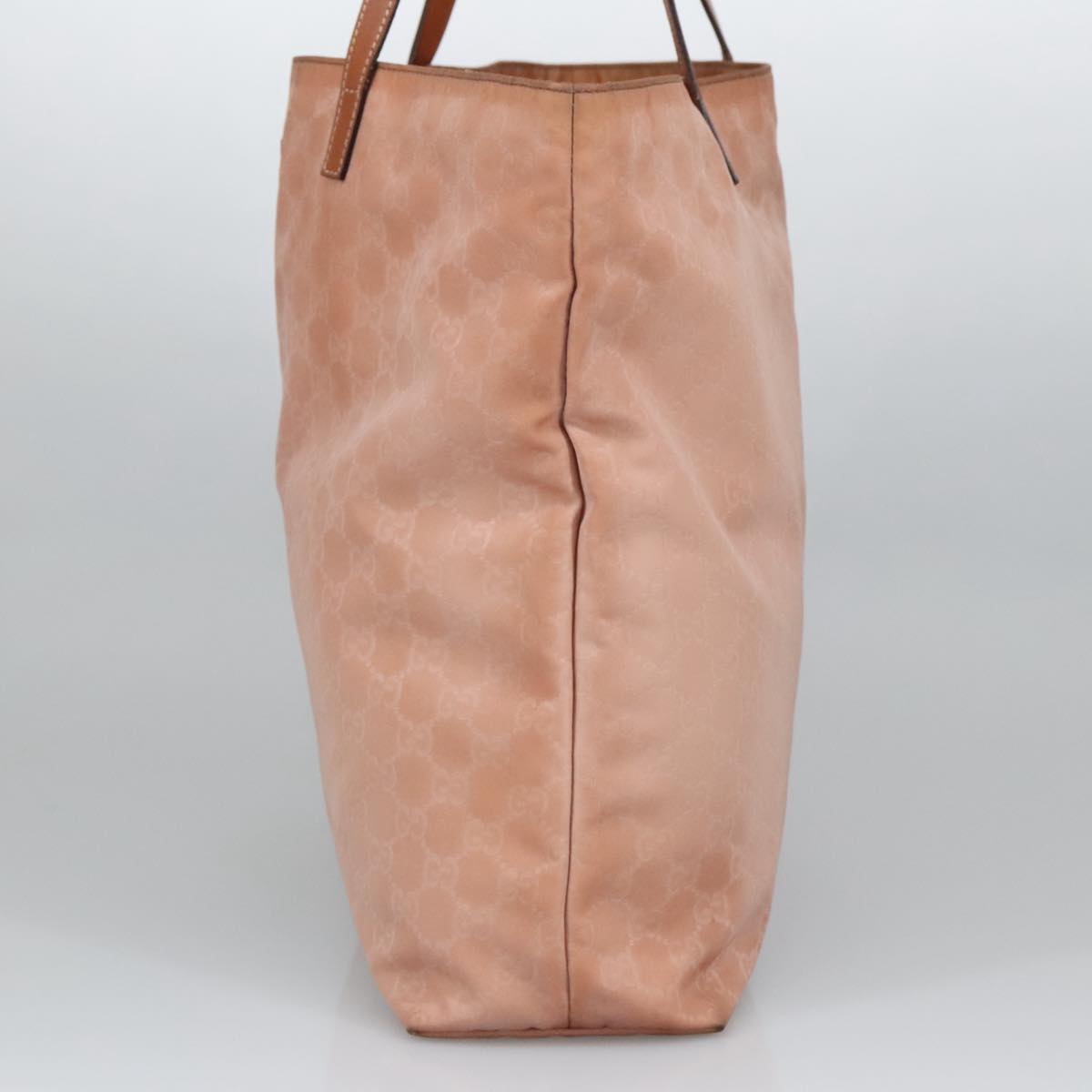 GUCCI GG Canvas Tote Bag Gold Pink 295252 100343