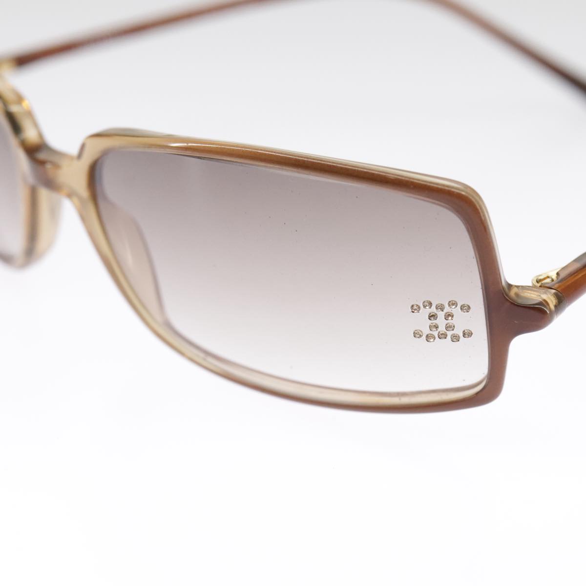 CHANEL Sunglasses plastic Brown CC 101115