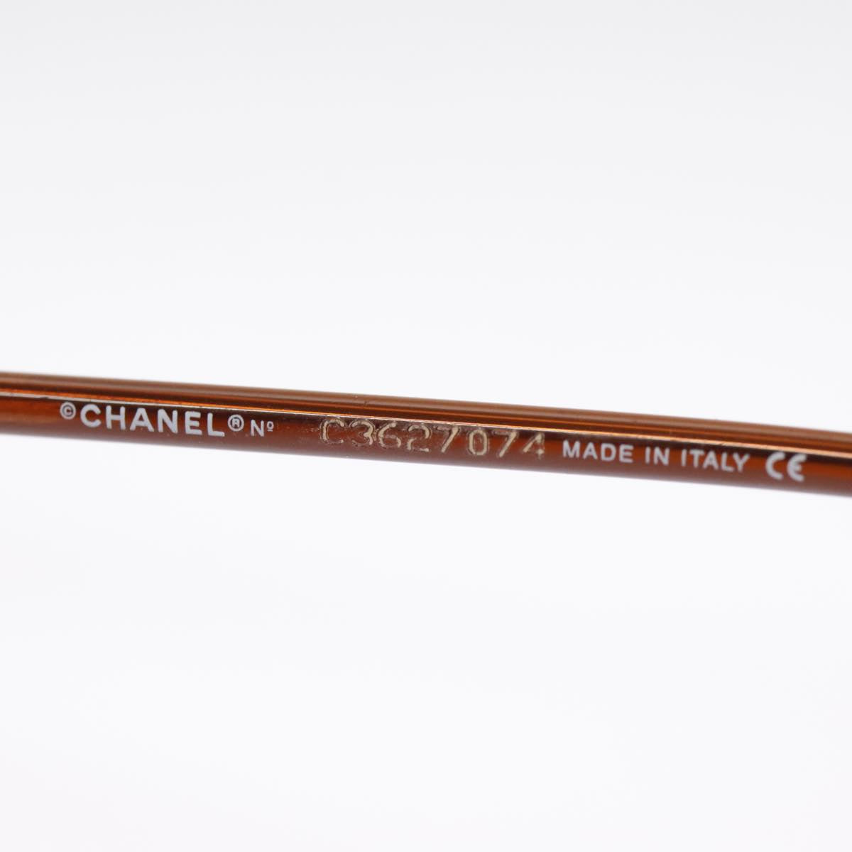 CHANEL Sunglasses plastic Brown CC 101115