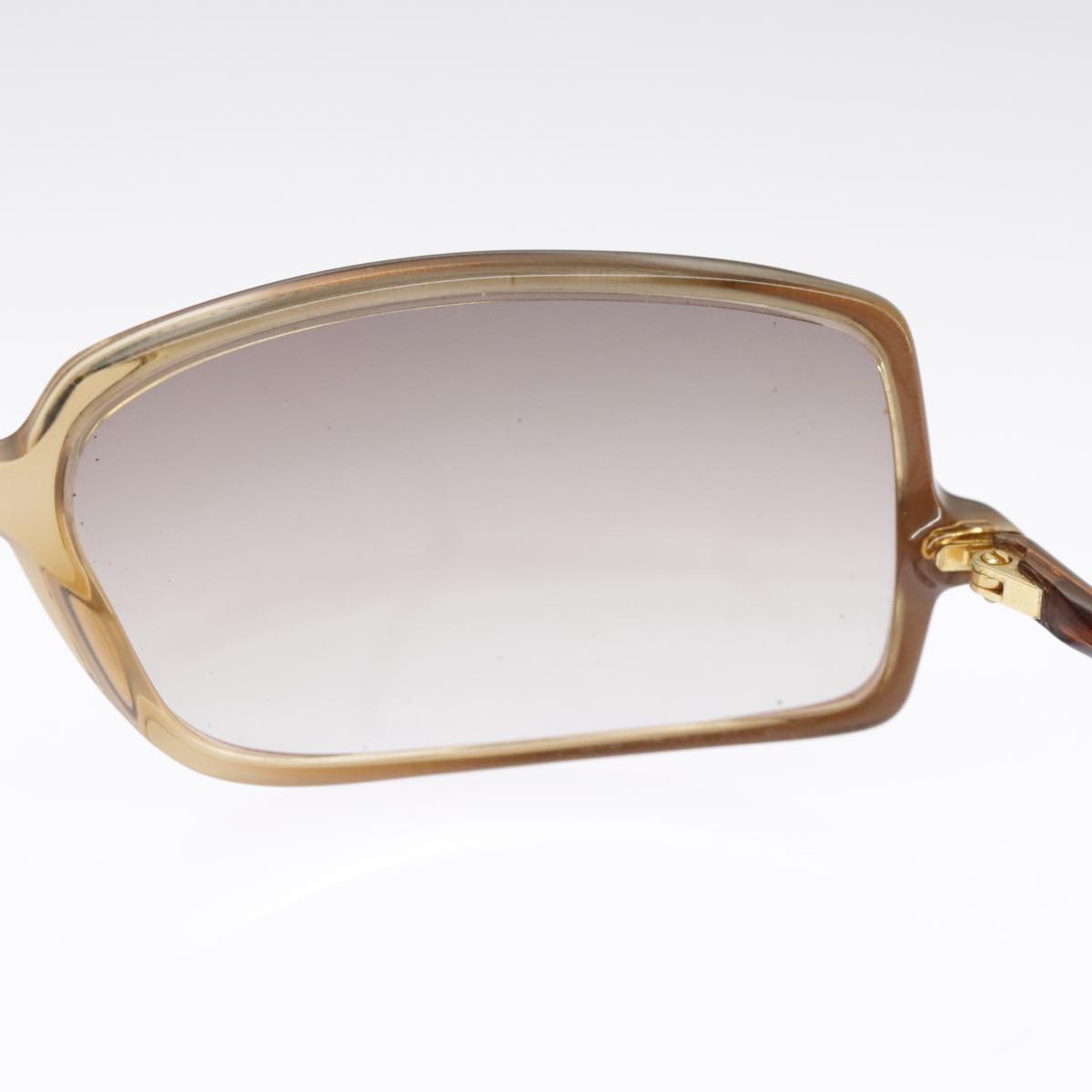 CHANEL Sunglasses plastic Brown CC 101115