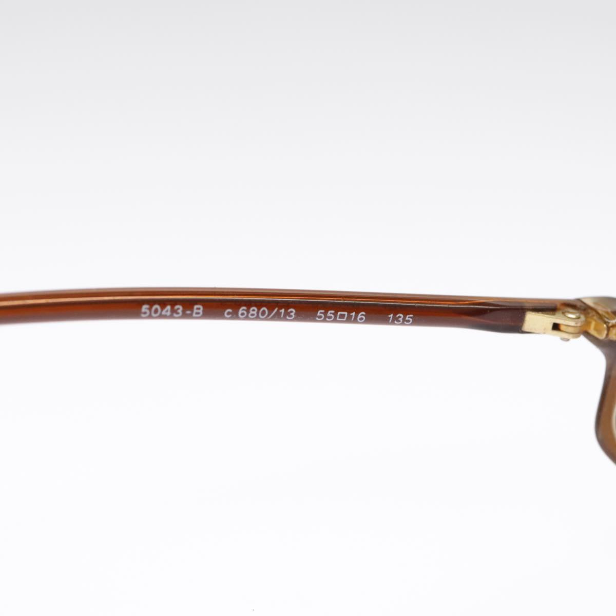 CHANEL Sunglasses plastic Brown CC 101115