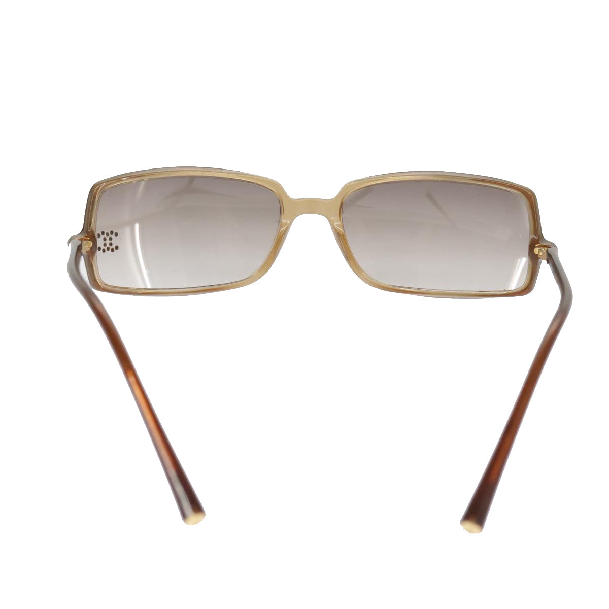 CHANEL Sunglasses plastic Brown CC 101115