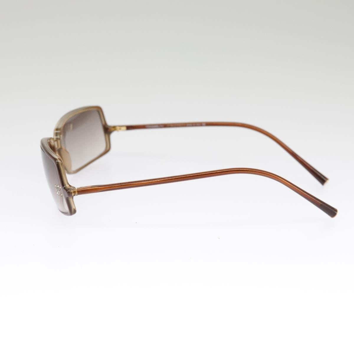 CHANEL Sunglasses plastic Brown CC 101115