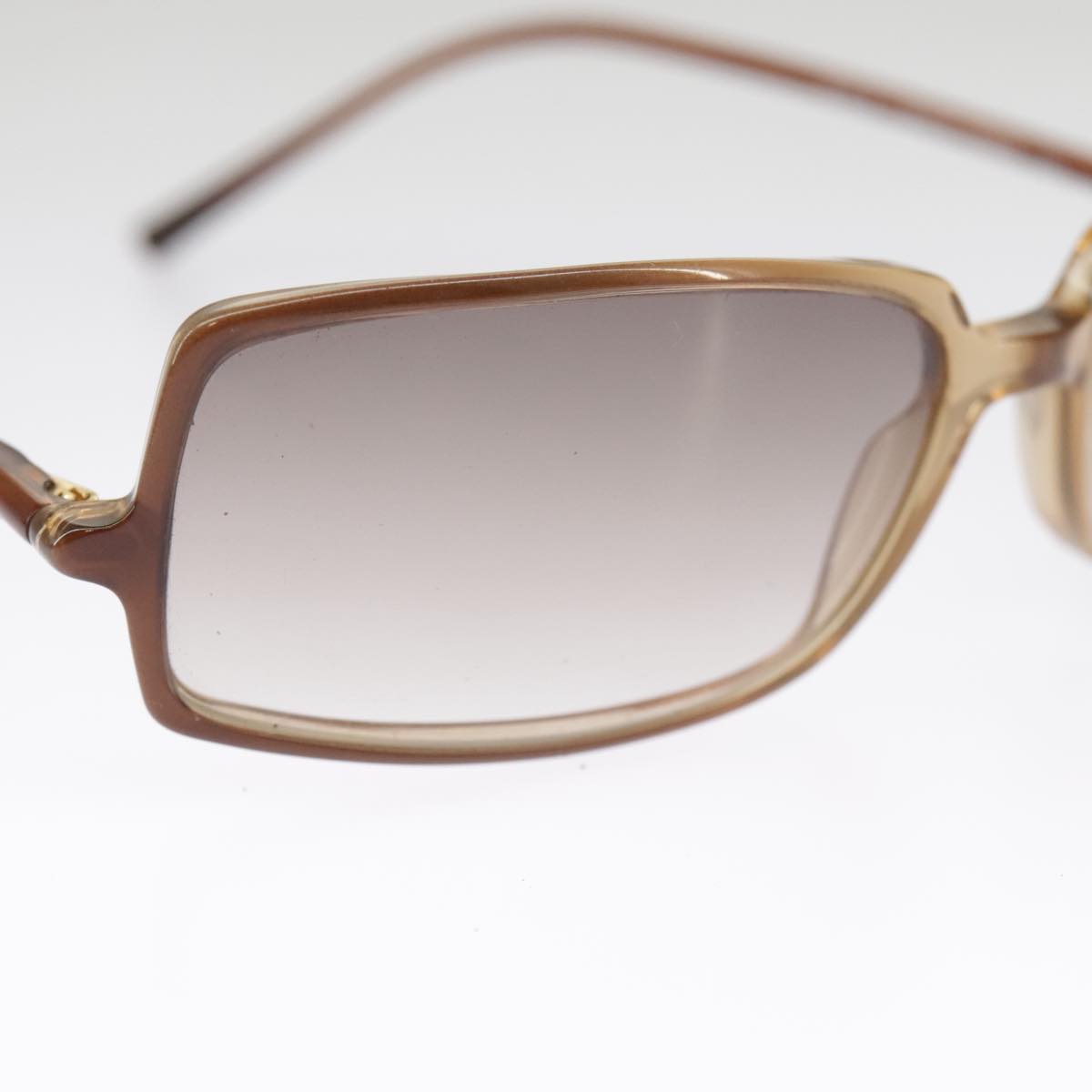 CHANEL Sunglasses plastic Brown CC 101115