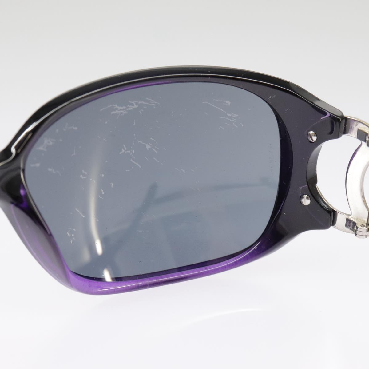 CHANEL Sunglasses plastic Black CC 101116