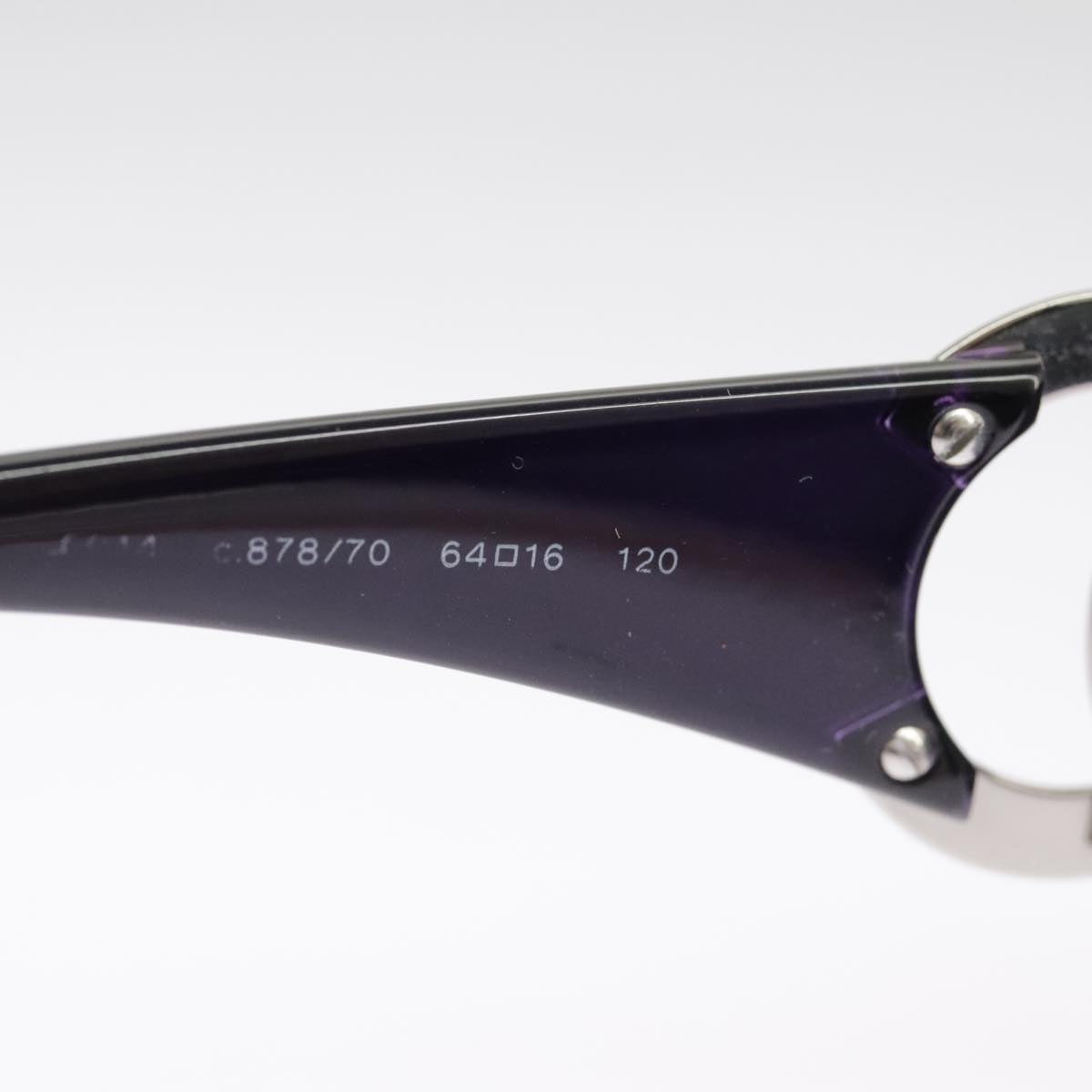 CHANEL Sunglasses plastic Black CC 101116