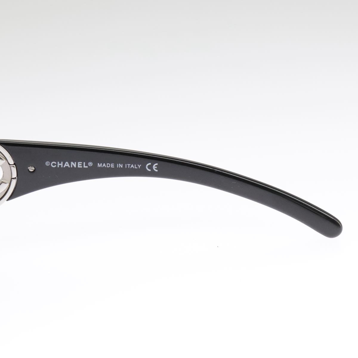 CHANEL Sunglasses plastic Black CC 101335